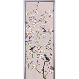 Дверь Птицы на цветущем дереве D_744023719 слайд 1