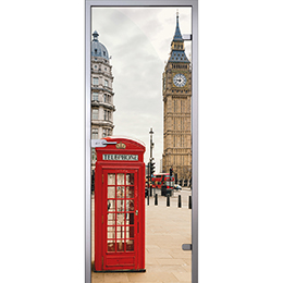 Дверь Красная Телефонная будка в Лондоне D_1008479923 слайд 1