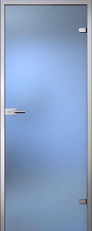 Бесцветная матовая стеклянная дверь 900х2000 слайд 1