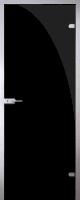 Стеклянная дверь "Триплекс черный" 600x2000 слайд 1