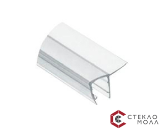 Уплотнитель силиконовый, прозрачный, для примыкания стекла к стене слайд 1