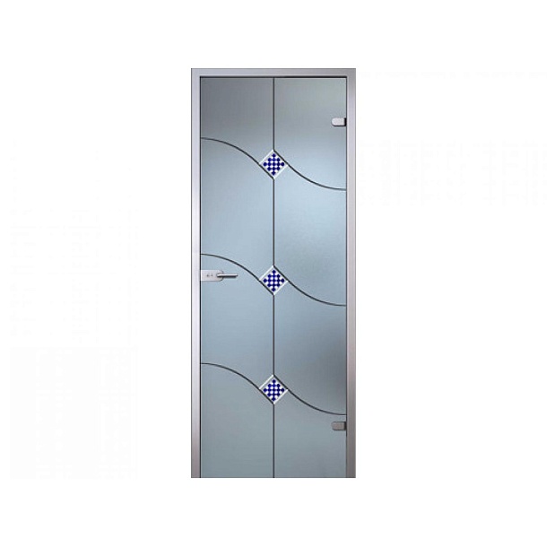 Дверь "Патриция" 800x2000 серое/бронзовое слайд 1