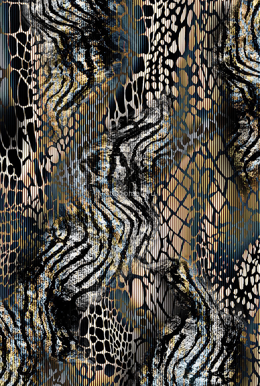 Дверь Абстрактная текстура леопард и тигр D_757324204 превью слайда 2