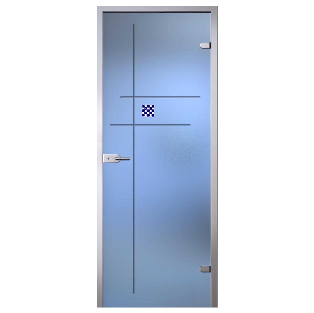 Дверь "Аллегро" 800x2000 серое/бронзовое слайд 1