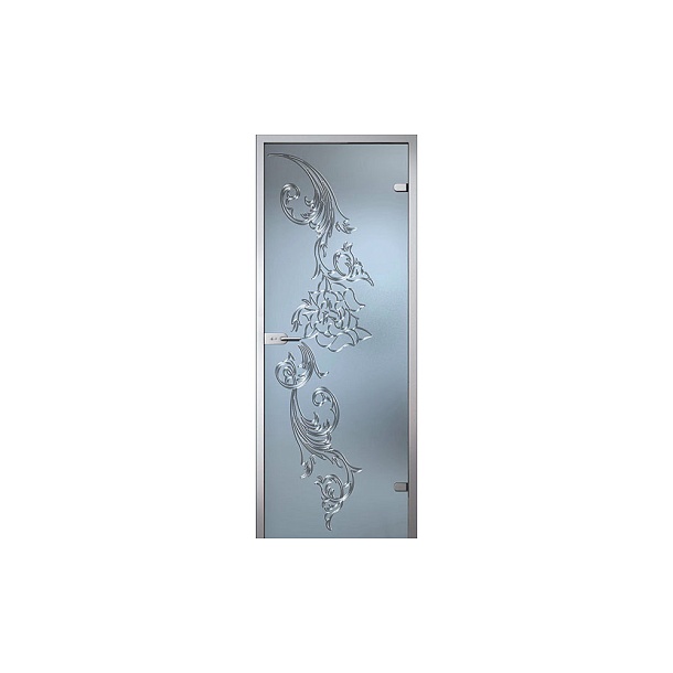 Дверь "Наталия" 800x2000 серое/бронзовое слайд 1