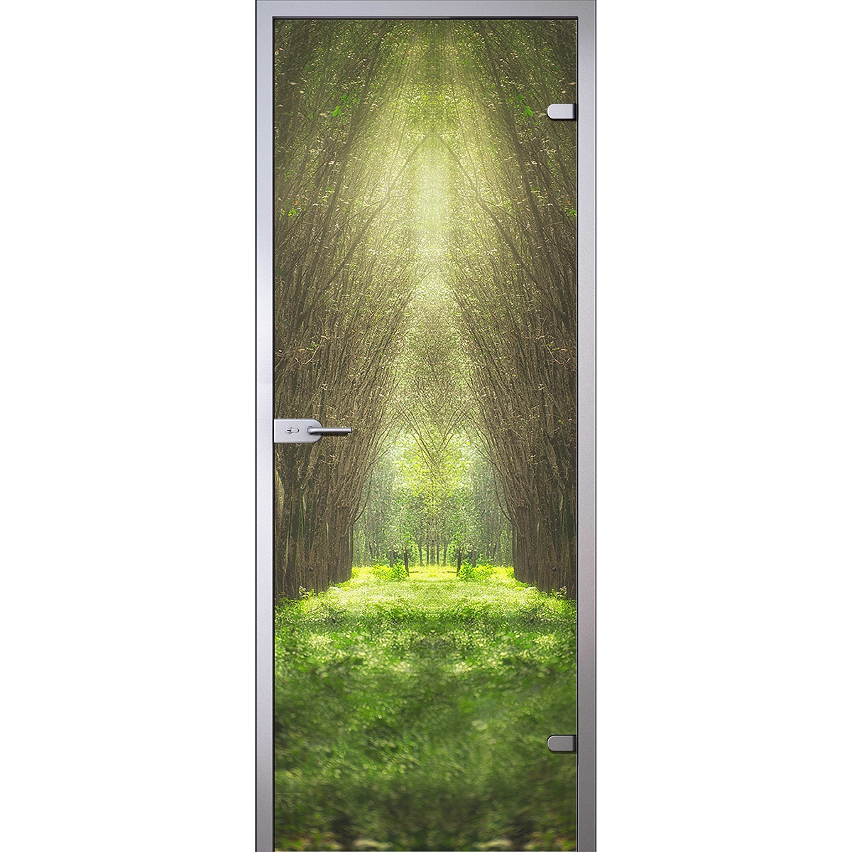 Дверь Туннель из лесных деревьев D_457657699 превью слайда 1