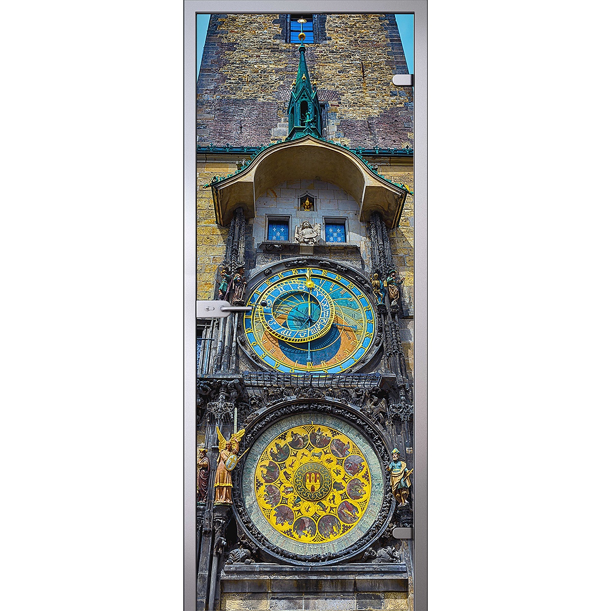 Дверь Астрономические часы на Старой площади Праги D_659206588 превью слайда 1