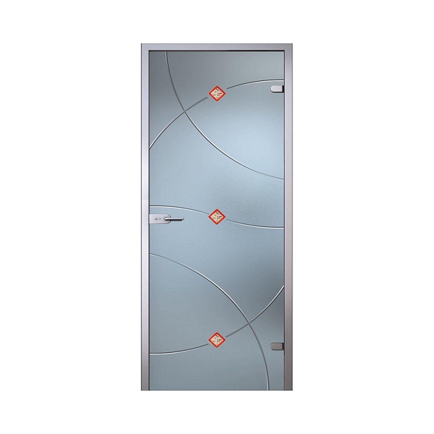 Дверь "Амелия" 800x2000 серое/бронзовое слайд 1
