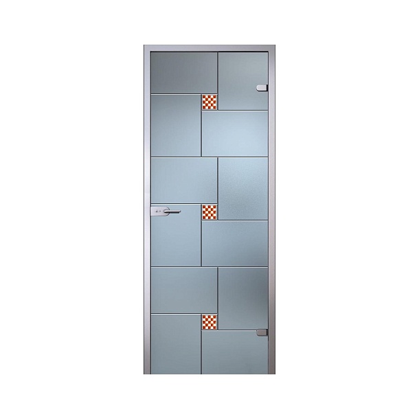 Дверь "Мадлен" 800x2000 серое/бронзовое слайд 1
