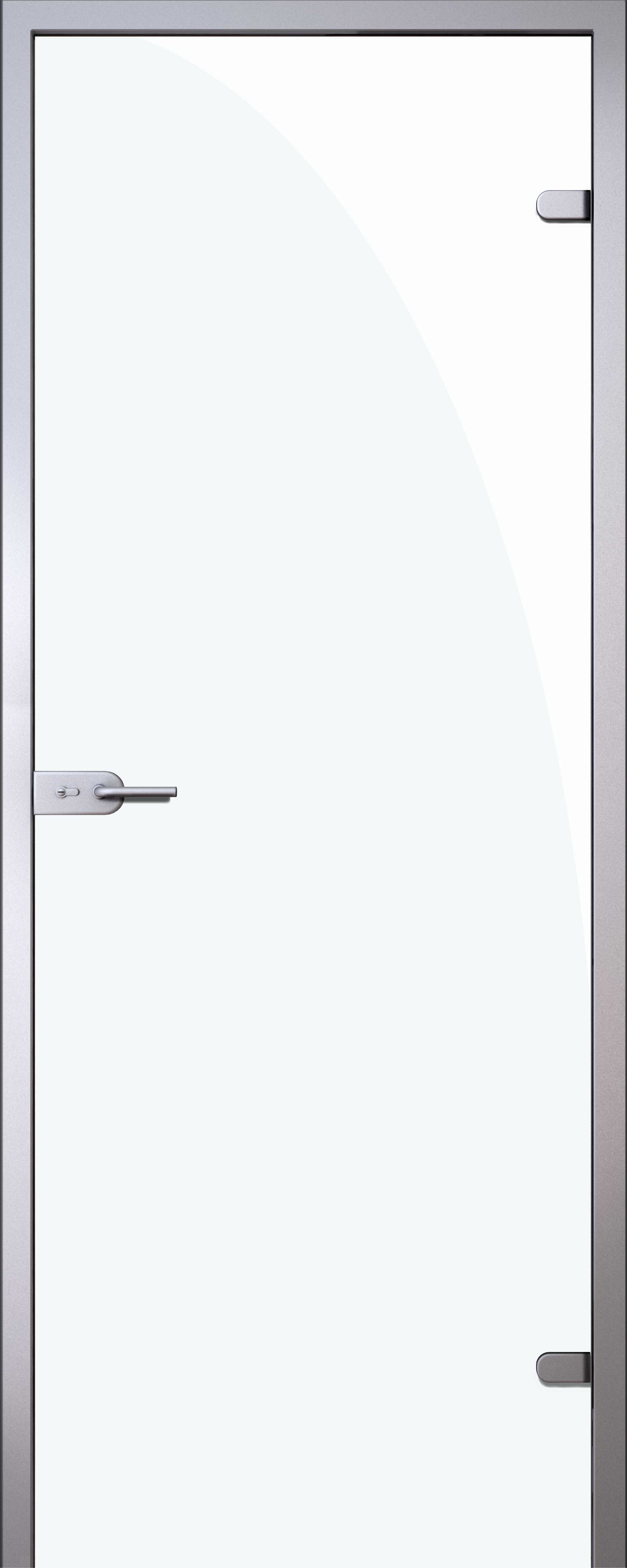 Стеклянная дверь "Триплекс белый" 600x2000 превью слайда 1