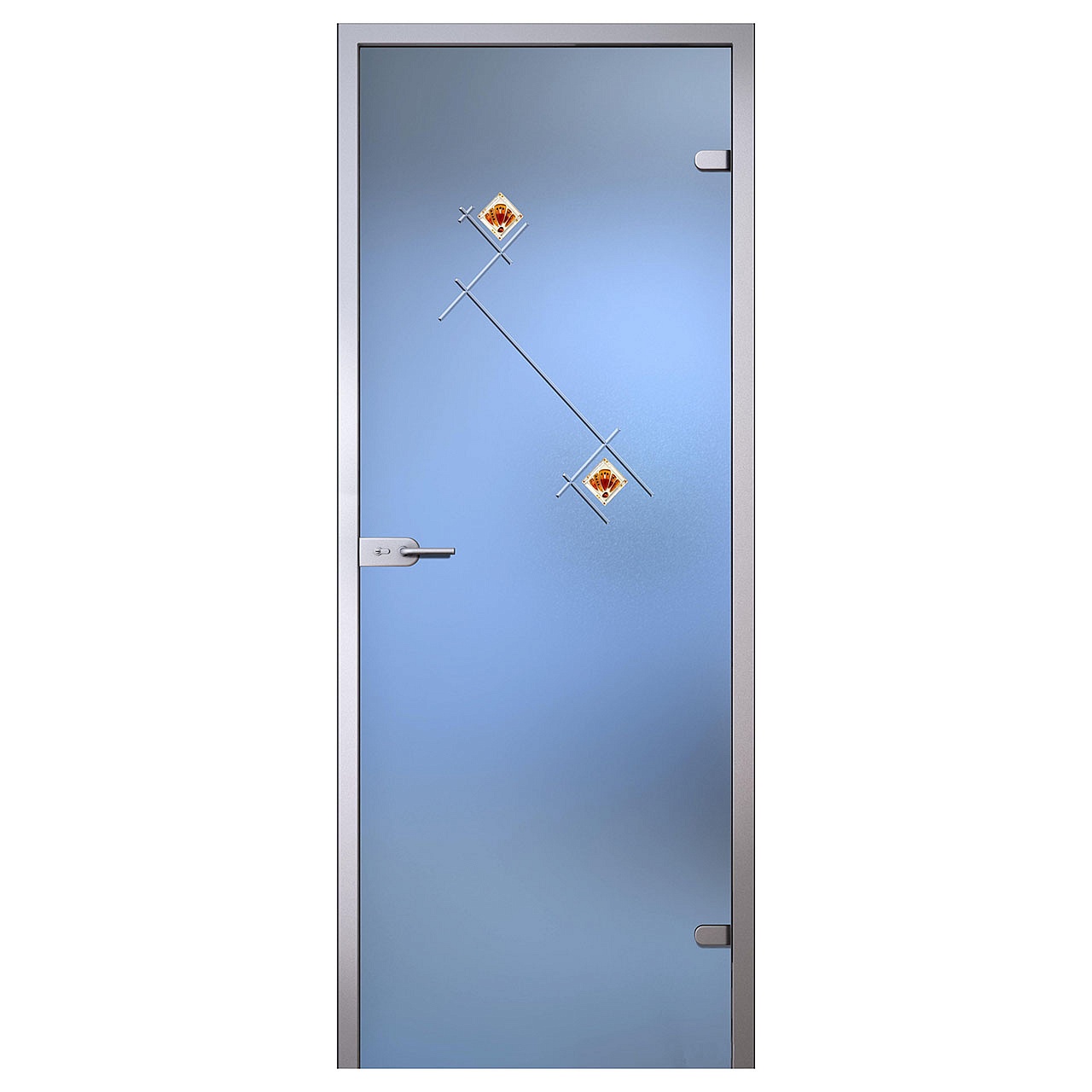 Дверь "Бьянка" 800x2000 серое/бронзовое превью слайда 1