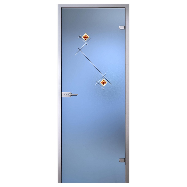 Дверь "Бьянка" 800x2000 серое/бронзовое слайд 1