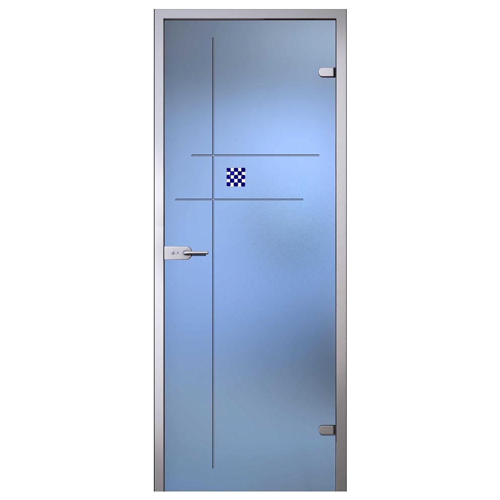 Дверь "Аллегро" 600x2000 серое/бронзовое превью слайда 1
