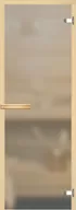 Дверь для сауны "НОРМА" прозрачная с матированием, липа, 8 мм 690*1990 слайд 1